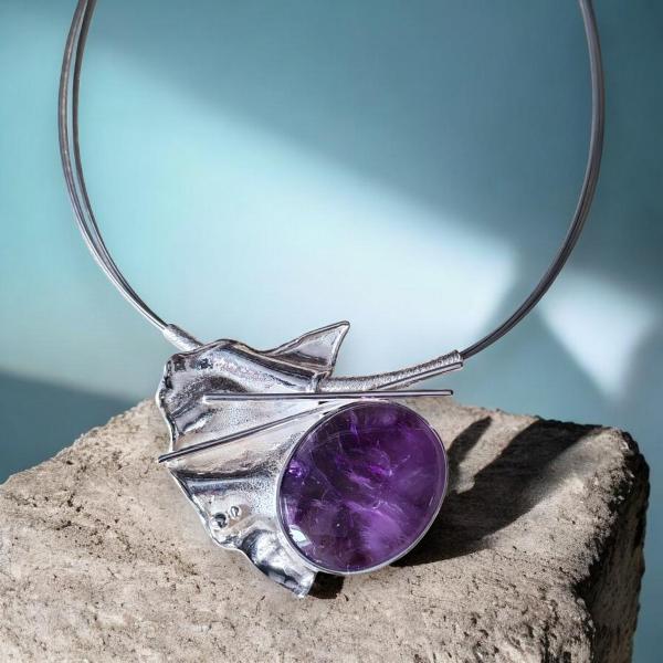 Halsschmuck Amethyst in 925 Silber
