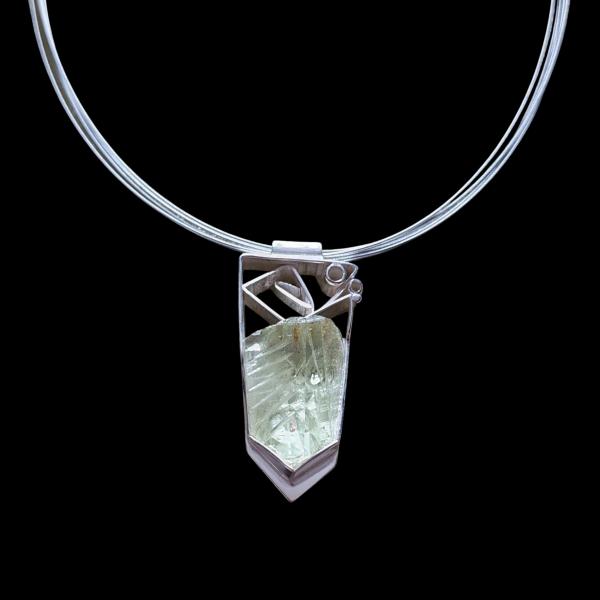 Halsschmuck Beryll in 925 Silber