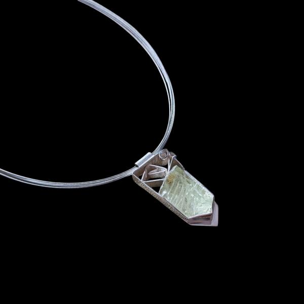 Halsschmuck Beryll in 925 Silber