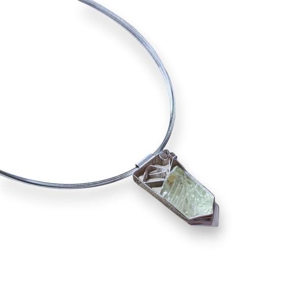 Halsschmuck Beryll in 925 Silber