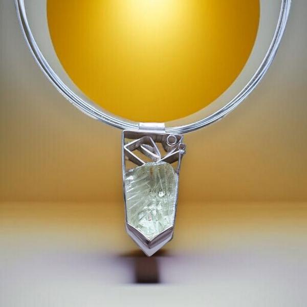 Halsschmuck Beryll in 925 Silber