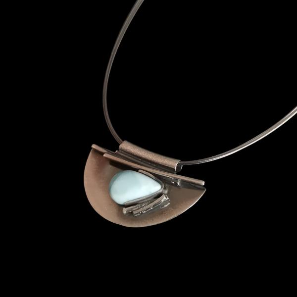 Halsschmuck Larimar in 925 Silber