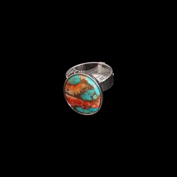 Ring mit Stachelaustertürkis
