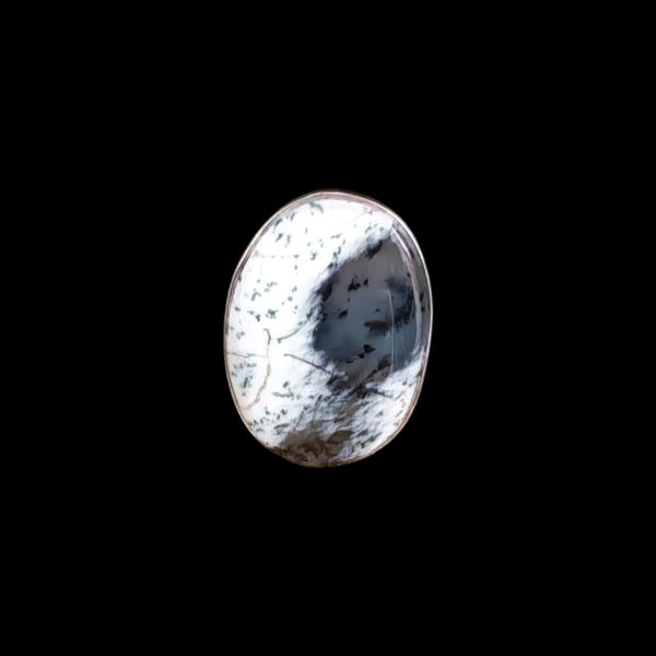 Ring mit Dendritenjaspis in 925 Silber