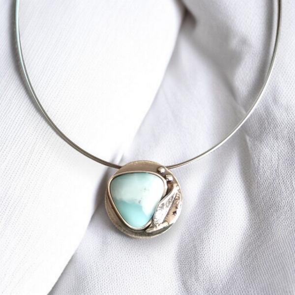Halsschmuck Larimar in 925 Silber
