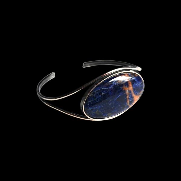 Armspange mit Sodalith in 925 Silber