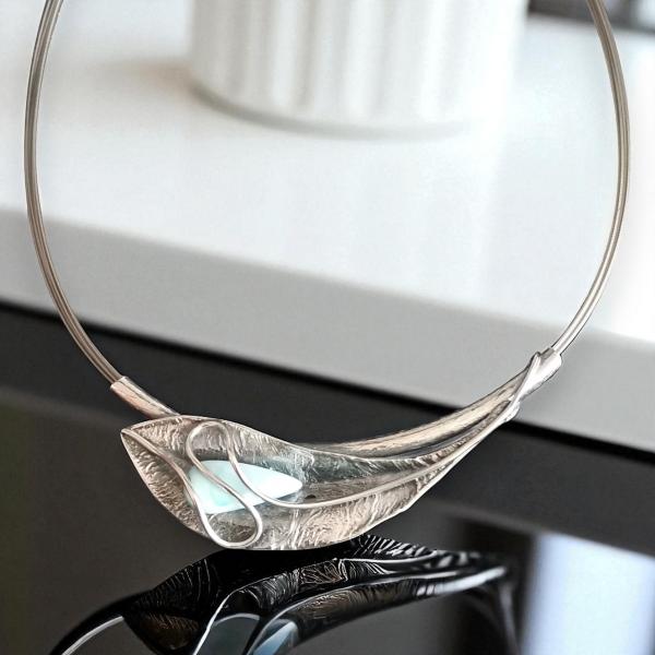 Halsschmuck Larimar in 925 Silber