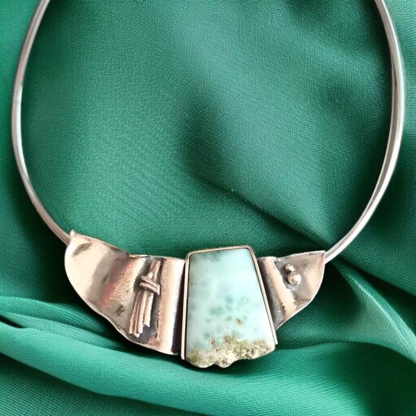 Halsschmuck Larimar in 925 Silber