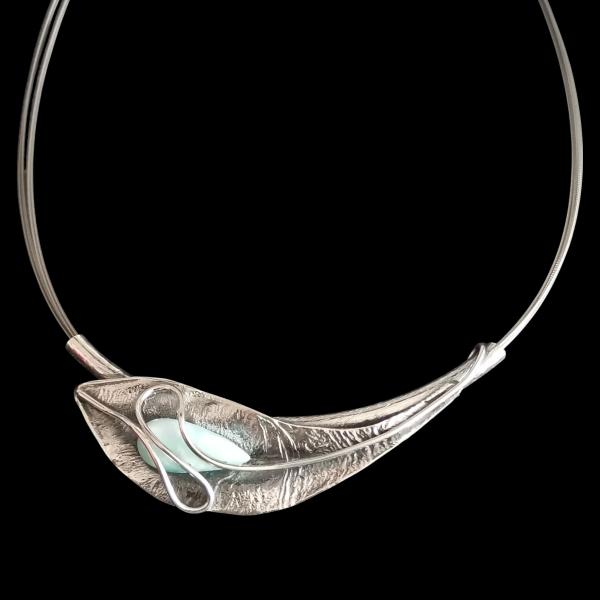 Halsschmuck Larimar in 925 Silber