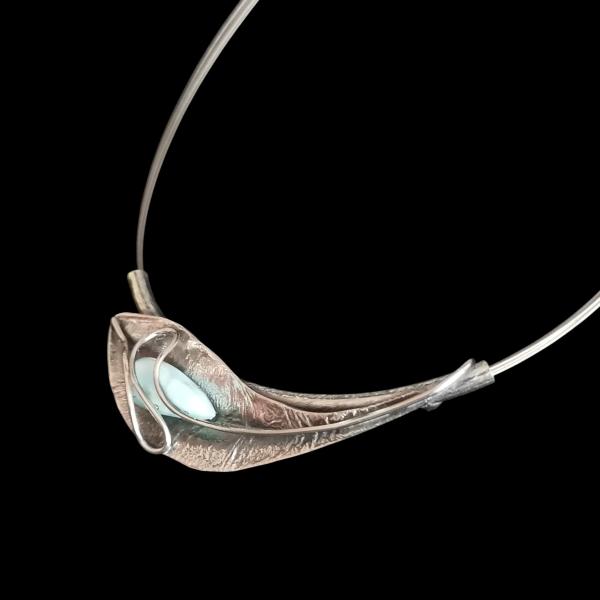 Halsschmuck Larimar in 925 Silber