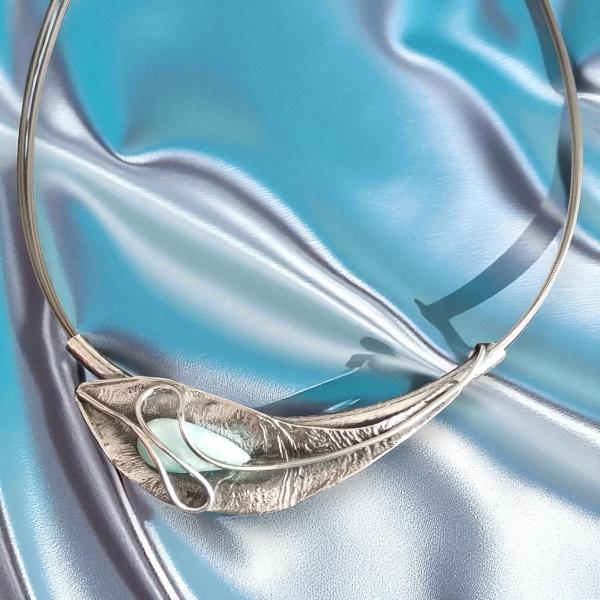 Halsschmuck Larimar in 925 Silber