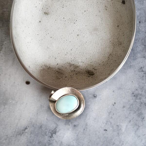 Halsschmuck Larimar in 925 Silber