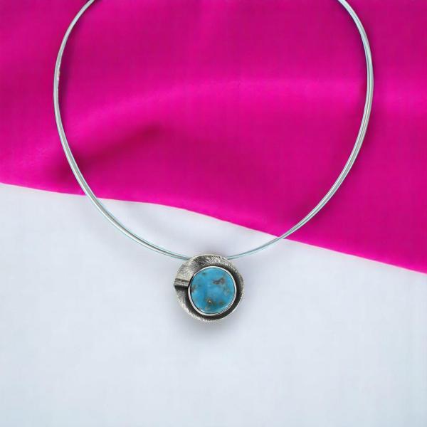 Halsschmuck mit Türkis in 925 Silber