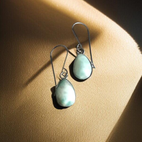 Ohrhänger Larimar in 925 Silber