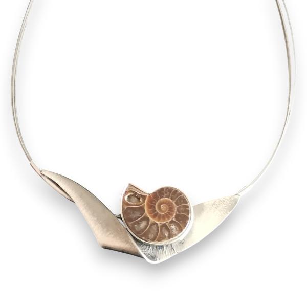 Halsschmuck Ammonit in 925 Silber