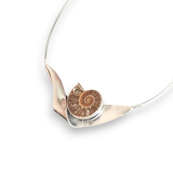 Halsschmuck Ammonit in 925 Silber