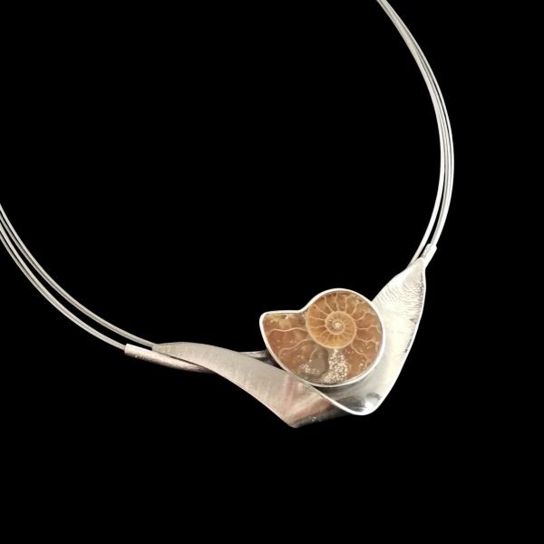Halsschmuck Ammonit in 925 Silber