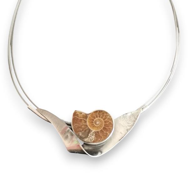 Halsschmuck Ammonit in 925 Silber