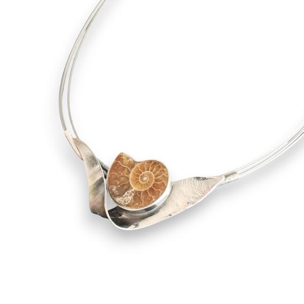 Halsschmuck Ammonit in 925 Silber