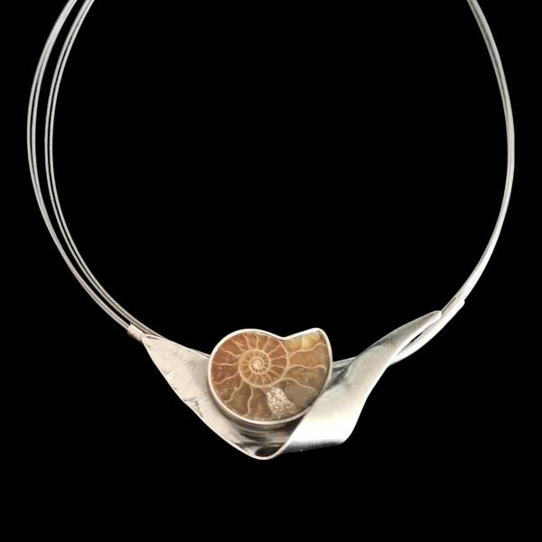 Halsschmuck Ammonit in 925 Silber