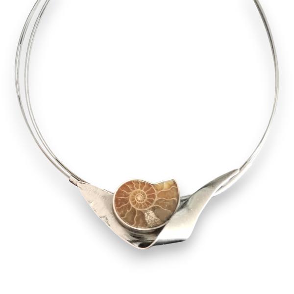 Halsschmuck Ammonit in 925 Silber