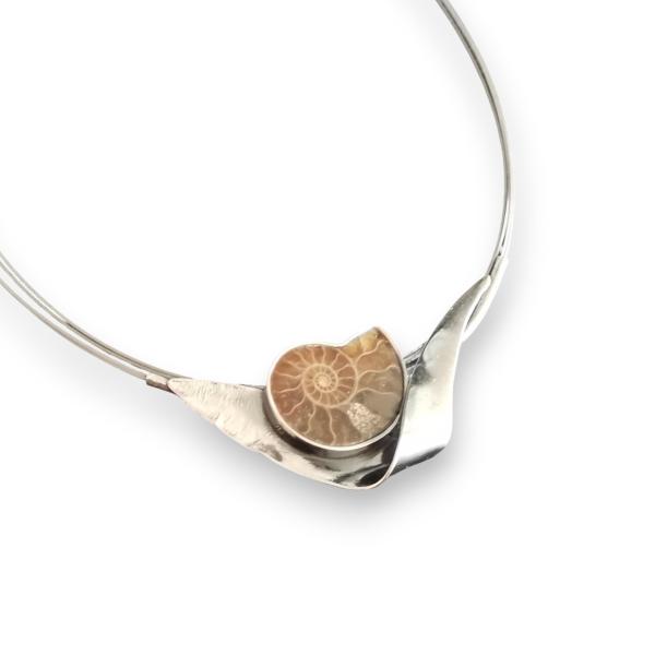 Halsschmuck Ammonit in 925 Silber