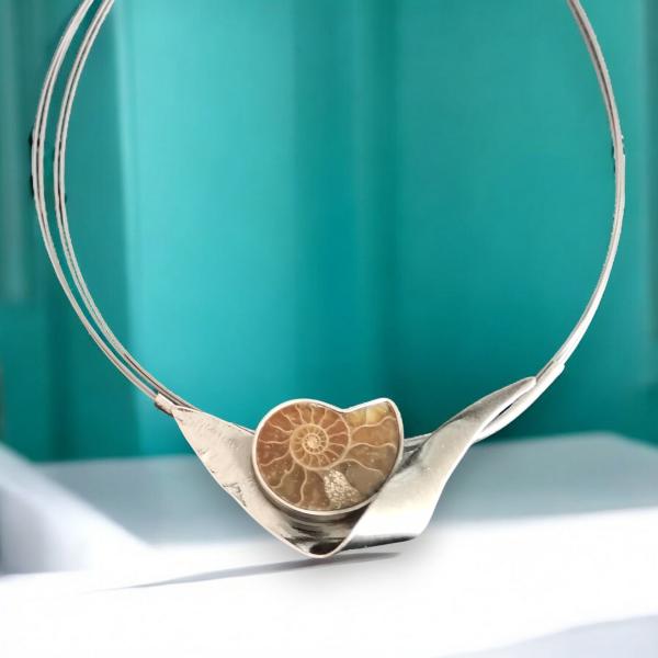 Halsschmuck Ammonit in 925 Silber