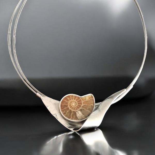 Halsschmuck Ammonit in 925 Silber