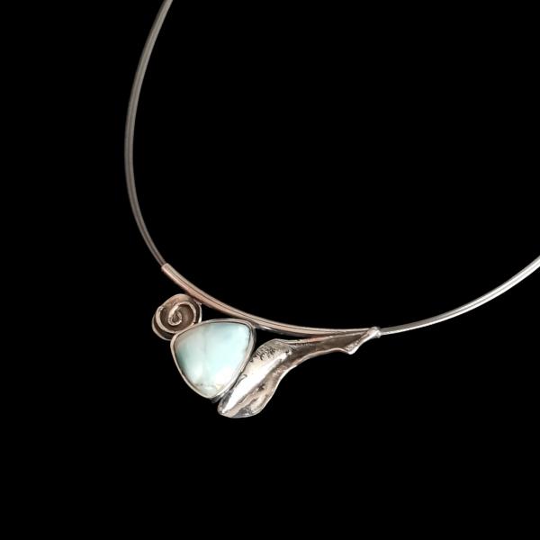 Halsschmuck Larimar in 925 Silber