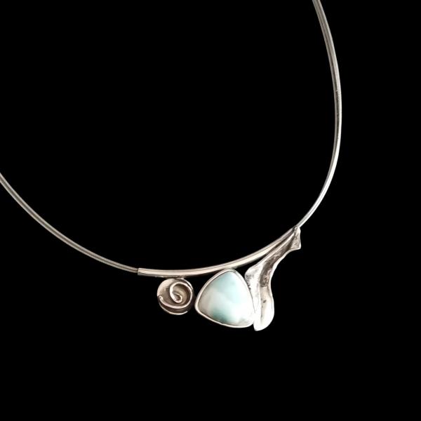 Halsschmuck Larimar in 925 Silber