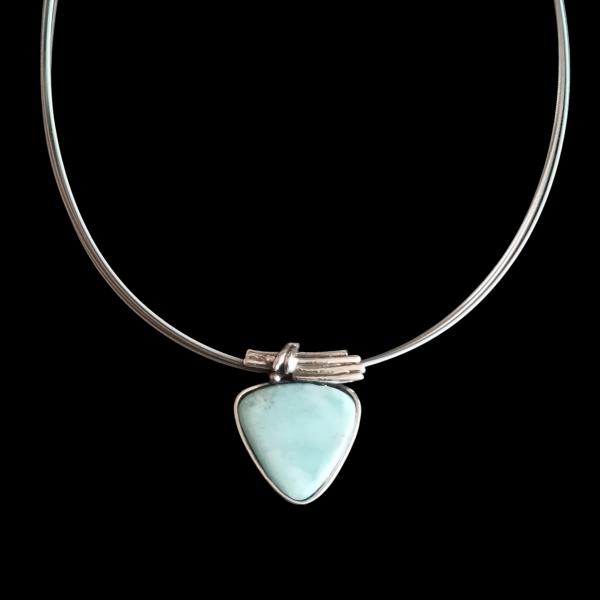 Halsschmuck Larimar in 925 Silber