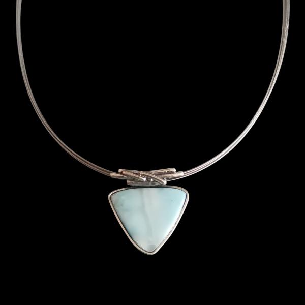 Halsschmuck Larimar in 925 Silber