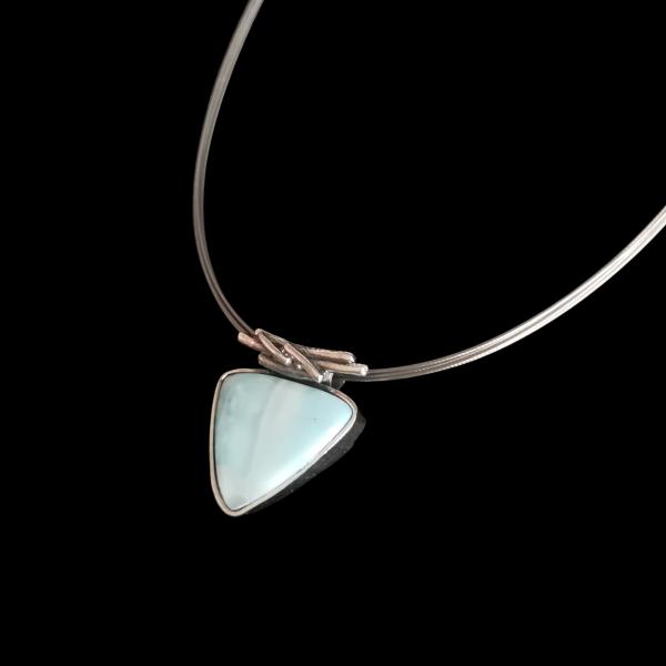 Halsschmuck Larimar in 925 Silber