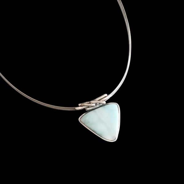 Halsschmuck Larimar in 925 Silber