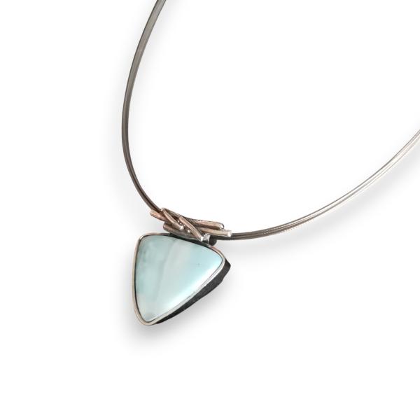 Halsschmuck Larimar in 925 Silber