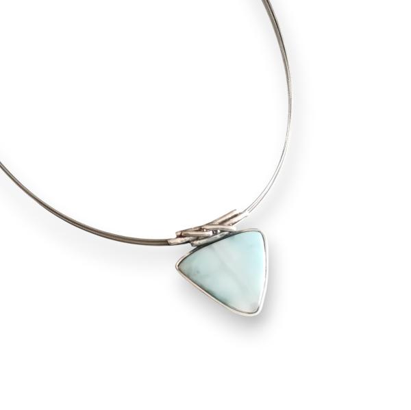 Halsschmuck Larimar in 925 Silber
