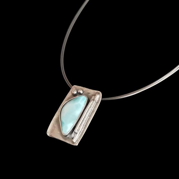 Halsschmuck Larimar in 925 Silber