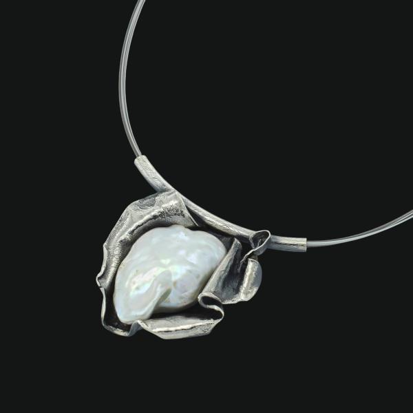 Halsschmuck Süßwasserperle in 925 Silber