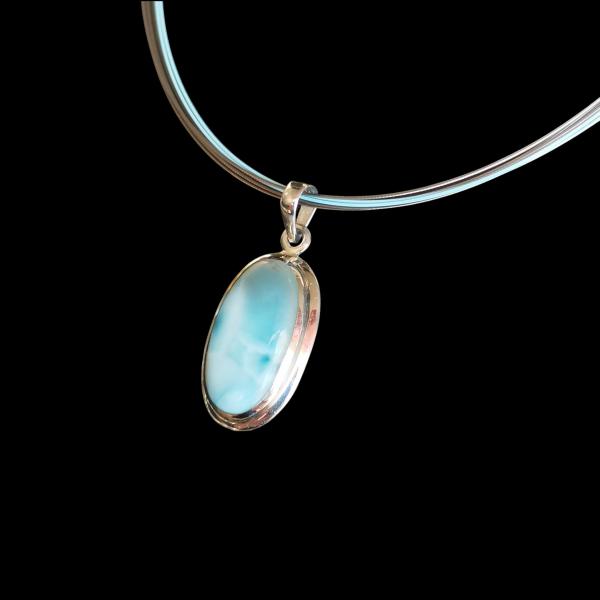 Halsschmuck Larimar in 925 Silber