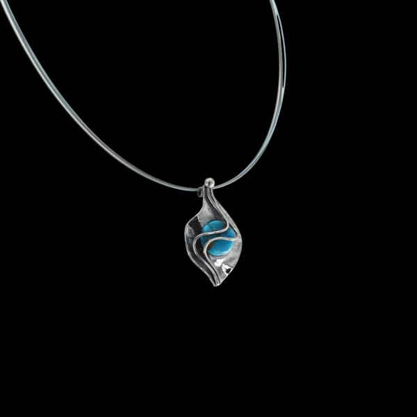 Halsschmuck mit Türkis in 925 Silber