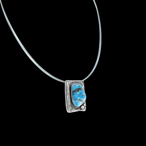 Halsschmuck mit Türkis in 925 Silber