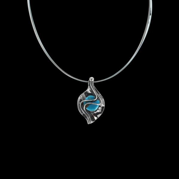Halsschmuck mit Türkis in 925 Silber