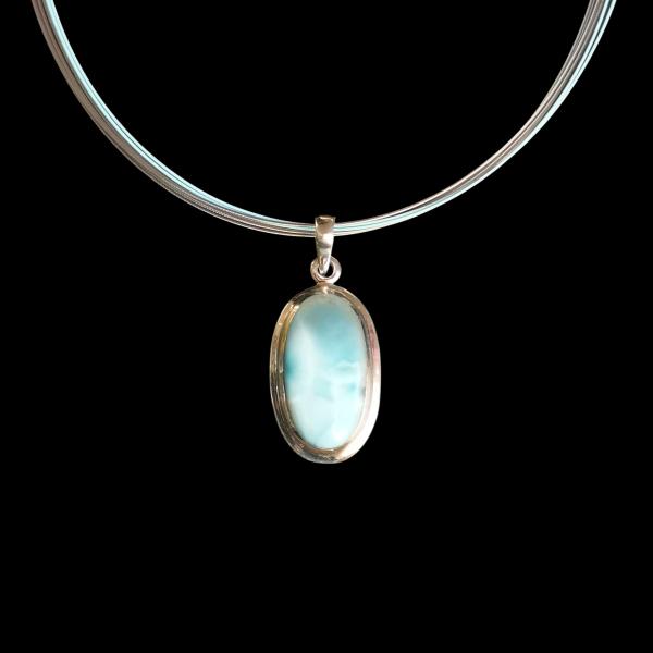 Halsschmuck Larimar in 925 Silber