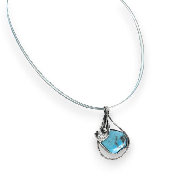 Halsschmuck mit Türkis in 925 Silber