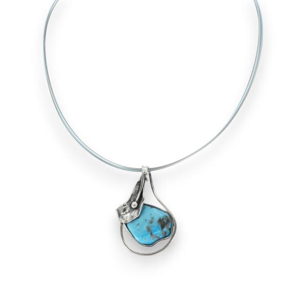 Halsschmuck mit Türkis in 925 Silber