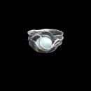 Ring Larimar in 925 Silber